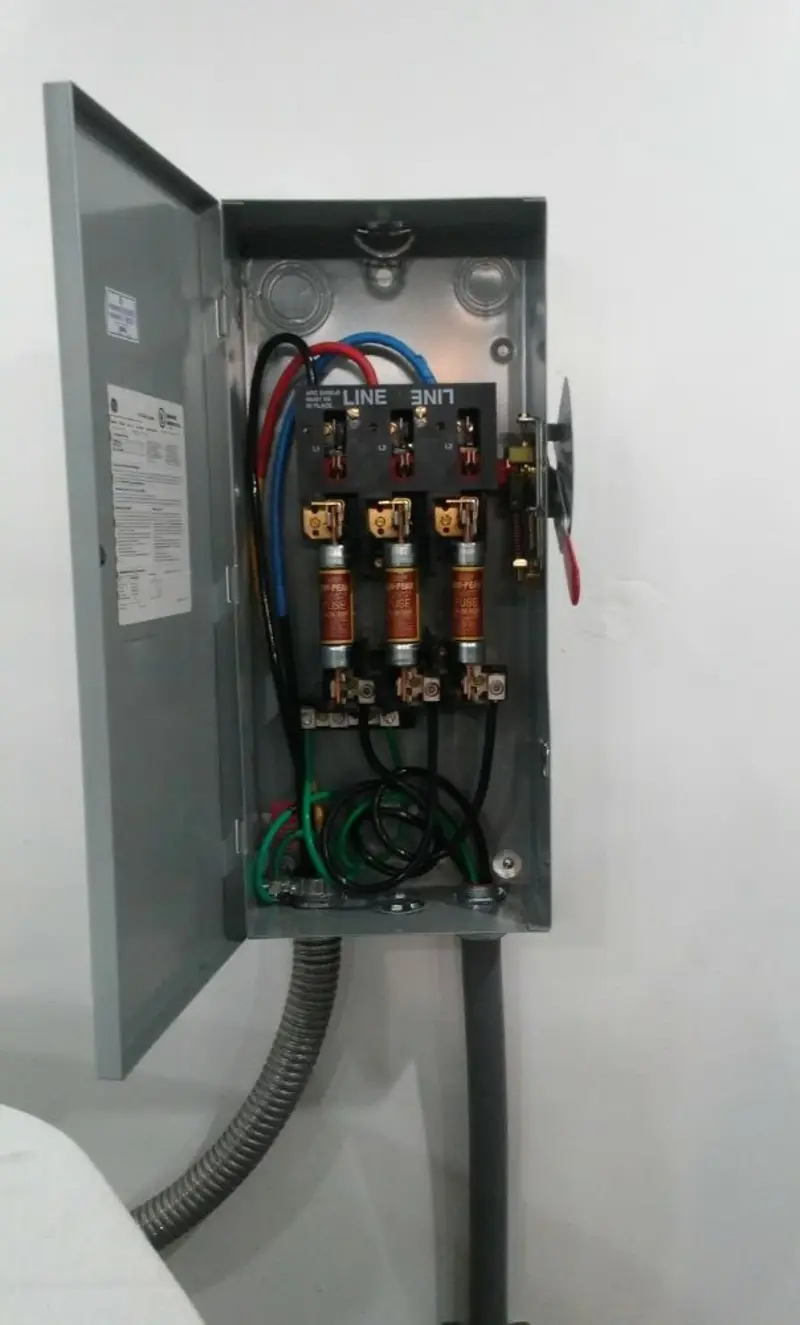 Three-phase disconnect switch installed for Electrical Wiring & Rewiring in Flossmoor